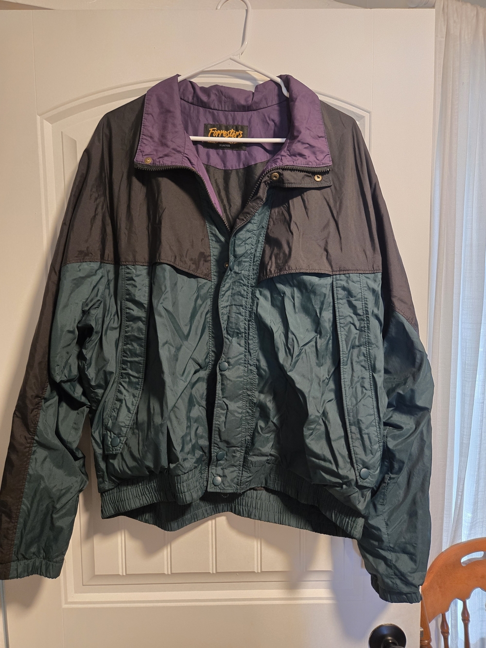 Vintage Forrester's Portland Oregon Colorblock Windbreaker Jacket